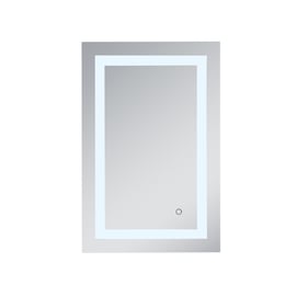 Elegant Decor Helios Silver 20 x 30 Hardwired LED Mirror