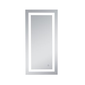 Elegant Decor Helios Silver 20 x 40 Hardwired LED Mirror