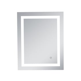 Elegant Decor Helios Silver 24 x 30 Hardwired LED Mirror