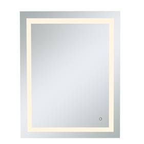 Elegant Decor Helios Silver 30 x 40 Hardwired LED Mirror