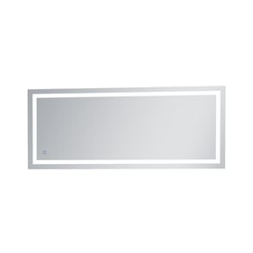 Elegant Decor Helios Silver 30 x 72 Hardwired LED Mirror