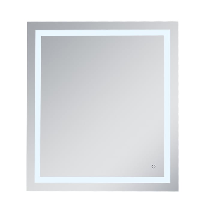 Elegant Decor Helios Silver 36 x 40 Hardwired LED Mirror ELED-MRE13640