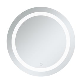 Elegant Decor Helios Silver 28 Inch Hardwired LED Mirror