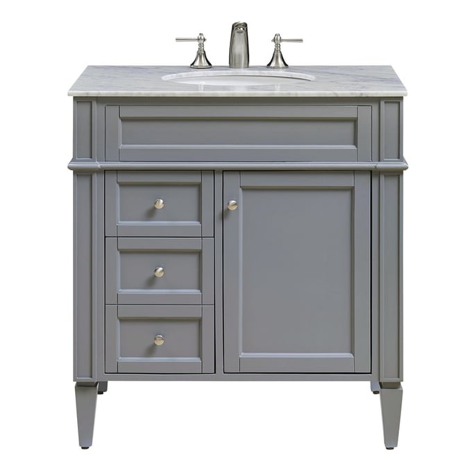 Elegant Decor Park Avenue Grey 32 Inch Single Bathroom Vanity Set ELED-VF-1025