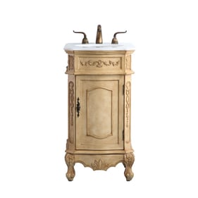 Elegant Decor Danville Beige 19 Inch Single Bathroom Vanity Set