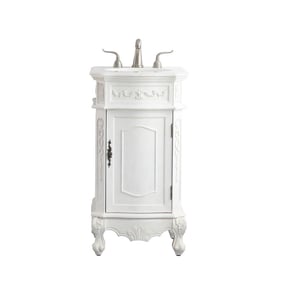 Elegant Decor Danville White 19 Inch Single Bathroom Vanity Set