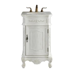 Elegant Decor Danville White 21 Inch Single Bathroom Vanity Set