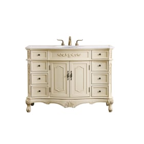 Elegant Decor Danville Light Beige 48 Inch Single Bathroom Vanity Set