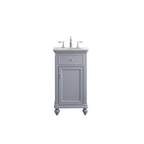 Elegant Decor Otto Light Grey 19 Inch Single Bathroom Vanity Set