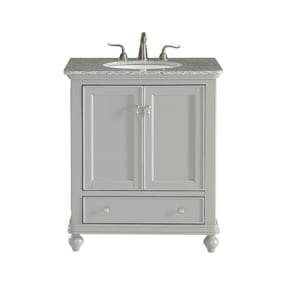 Elegant Decor Otto Light Grey 30 Inch Single Bathroom Vanity Set