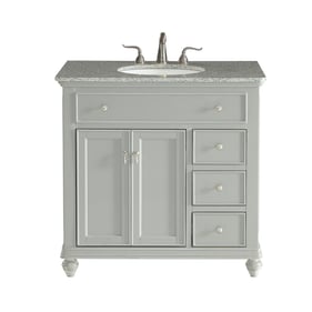 Elegant Decor Otto Light Grey 36 Inch Single Bathroom Vanity Set