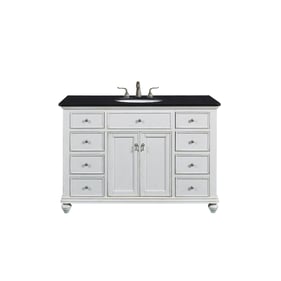 Elegant Decor Otto White 48 Inch Single Bathroom Vanity Set