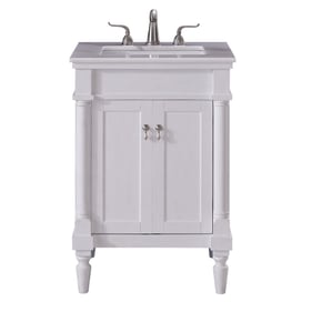 Elegant Decor Lexington White 24 Inch Single Bathroom Vanity Set