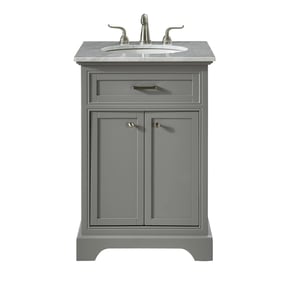 Elegant Decor Americana Light Grey 24 Inch Single Bathroom Vanity Set