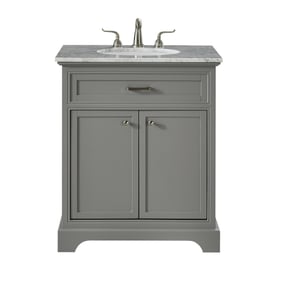 Elegant Decor Americana Light Grey 30 Inch Single Bathroom Vanity Set