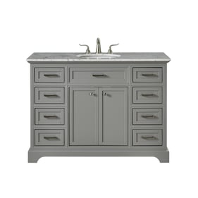 Elegant Decor Americana Light Grey 48 Inch Single Bathroom Vanity Set