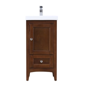 Elegant Decor Saturn Coffee 18 Inch Single Bathroom Vanity Set