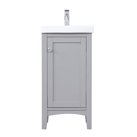 Elegant Decor Mod Grey 18 Inch Single Bathroom Vanity Set