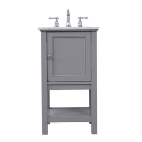 Elegant Decor Metropolis Grey 19 Inch Single Bathroom Vanity Set