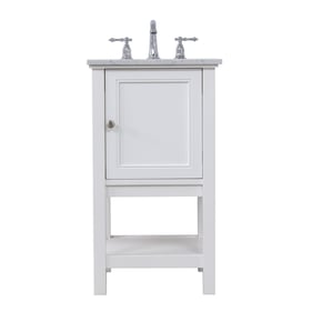 Elegant Decor Metropolis White 19 Inch Single Bathroom Vanity Set