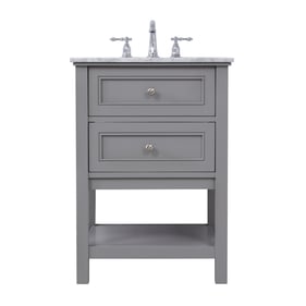 Elegant Decor Metropolis Grey 24 Inch Single Bathroom Vanity Set