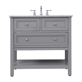 Elegant Decor Metropolis Grey 36 Inch Single Bathroom Vanity Set