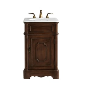 Elegant Decor Retro Teak 21 Inch Single Bathroom Vanity Set