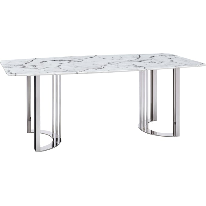 ESF 131 Black White Grey Silver Dining Table ESF-131DININGTABLESS