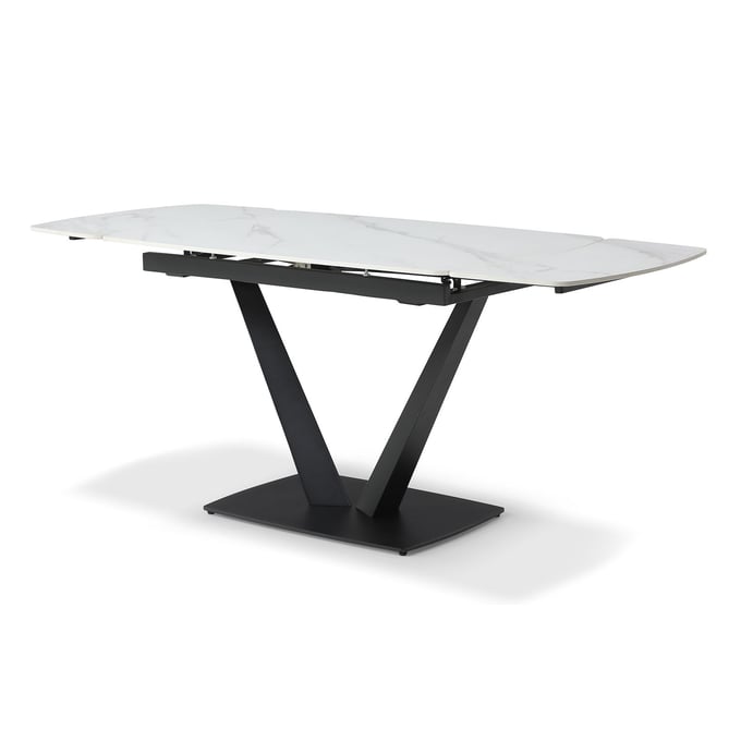 ESF 109 Black White Dining Table ESF-109TABLEWHITE