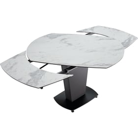 ESF 2417 Black White Grey Silver Dining Table