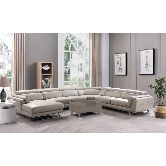 ESF 582 Grey Silver Left Sectional ESF-582SECTIONAL