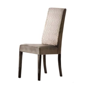 4 ESF Arredoambra Brown Walnut Light Beige Chairs