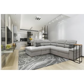 ESF Oliver Grey Silver Left Sectional