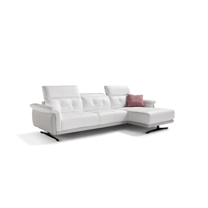 ESF Sofia White Grey Silver Sectional ESF-SOFIASECTIONAL