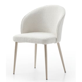 4 ESF 2107 White Gold Dining Chairs