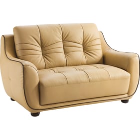 ESF 2088 Brown Walnut Light Beige Loveseat