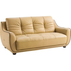 ESF 2088 Brown Walnut Light Beige Sofa