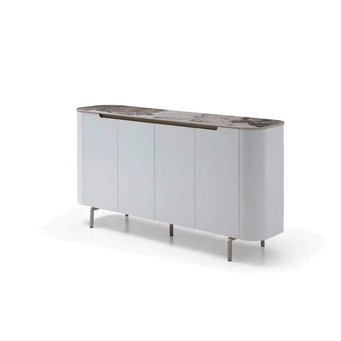 ESF 8010 White Yellow Gold Buffet ESF-8010BUFFET