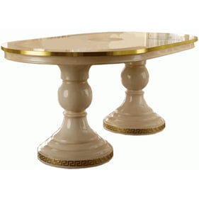 ESF Aida Yellow Gold Light Beige Dining Table