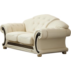 ESF Apolo White Light Beige Loveseat