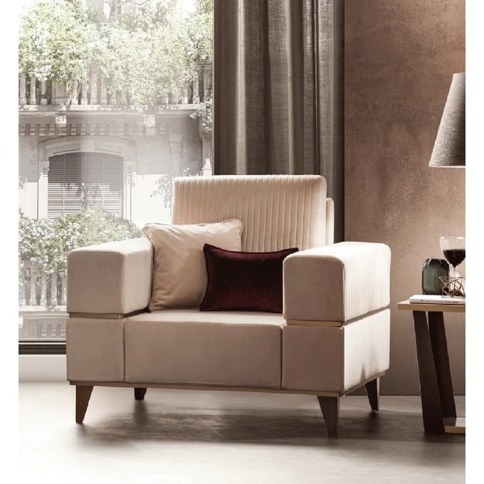 ESF Arredoambra Light Beige Armchair ESF-AREDOAMBRACHAIR