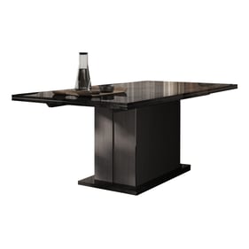 ESF Aris Black Dining Table with 17.7 inch Extension