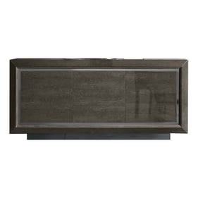 ESF Elite Brown Walnut Grey Silver 2 Door 3 Drawers Buffet