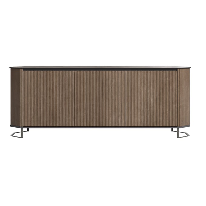 ESF Hexagon Brown Walnut 3 Doors Buffet ESF-HEXAGONBUFFET