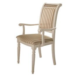 2 ESF Liberty White Light Beige Armchairs