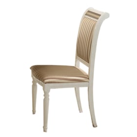 2 ESF Liberty White Light Beige Chairs