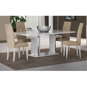 ESF Lisa White 5pc Dining Room Set