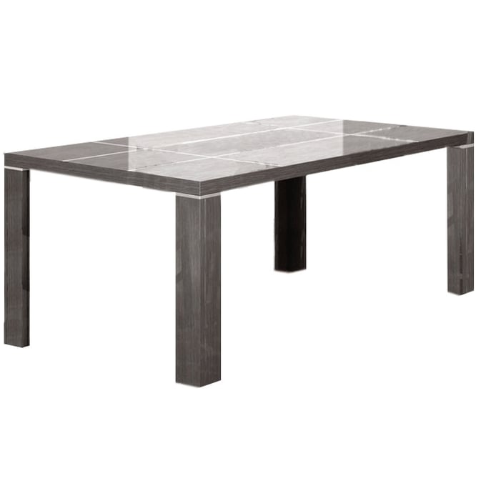 ESF Mangano White Brown Walnut Grey Dining Table ESF-MANGANOTABLE