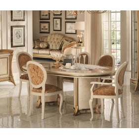 ESF Melodia Yellow Gold Light Beige 5pc Dining Room Set