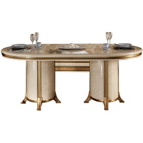 ESF Melodia Yellow Gold Light Beige Dining Table